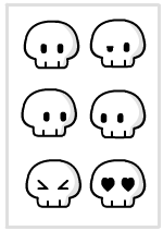 Cute Skulls